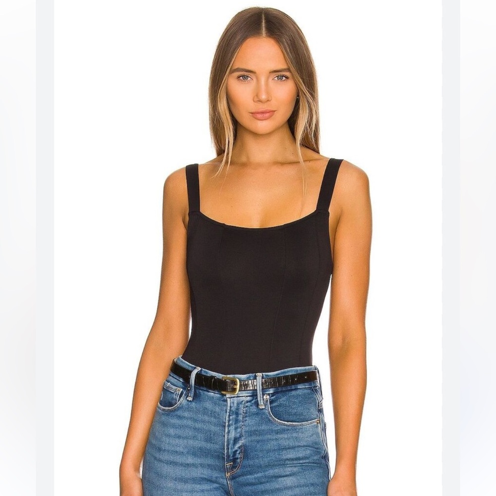 Good American Scuba Contour Bodysuit revolve